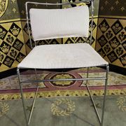 8 1970 chairs in chromed metal "made an Italy" restored