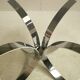 Round table chrome and smoked glass, 1970