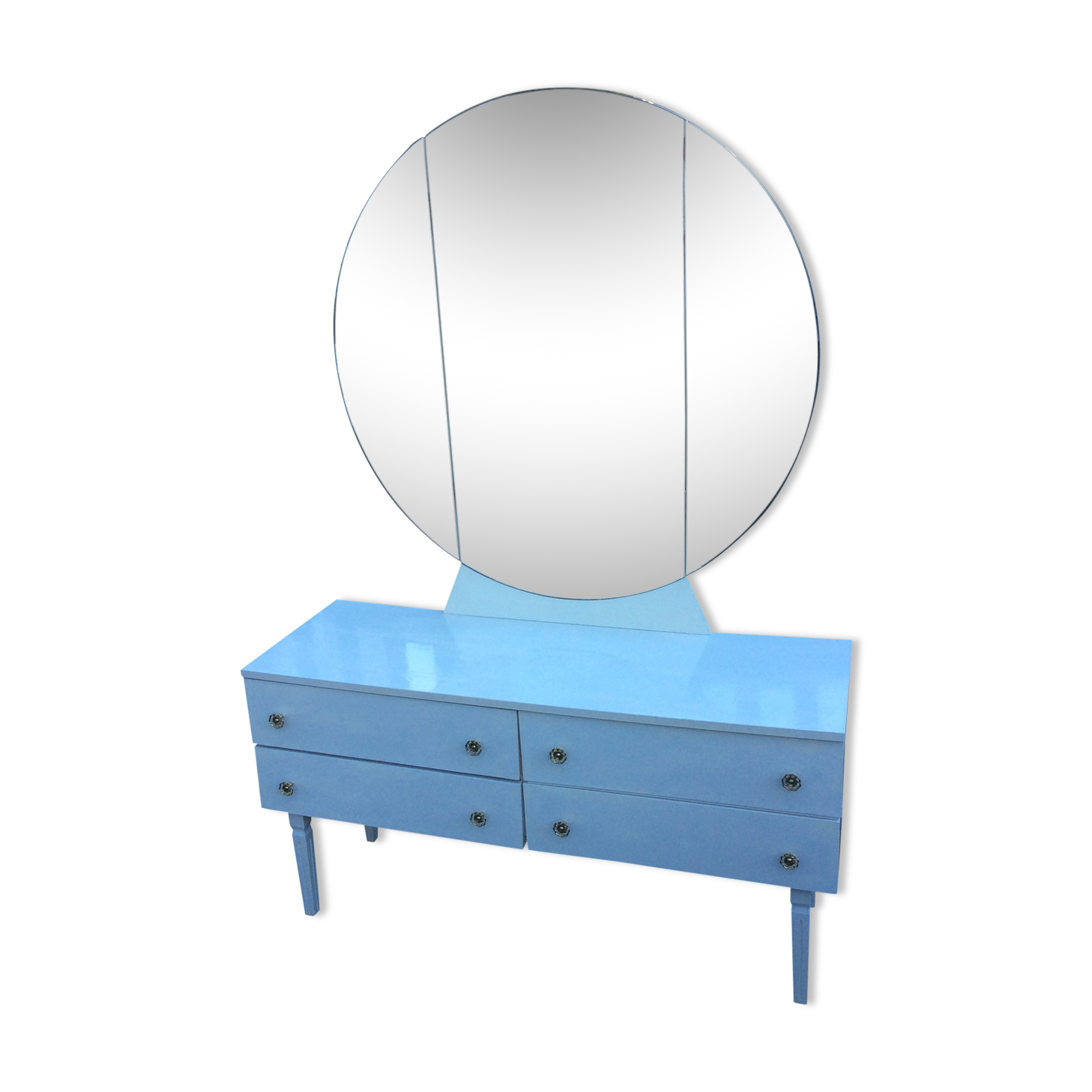 Dressing table mirror triptych 1970 vintage