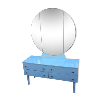 Dressing table mirror triptych 1970 vintage