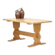 Vintage Mid-Century Rustic Brutalist Oak Dining Table