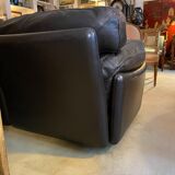 Poltrona Frau sofa "Poppy" 2 seater black leather