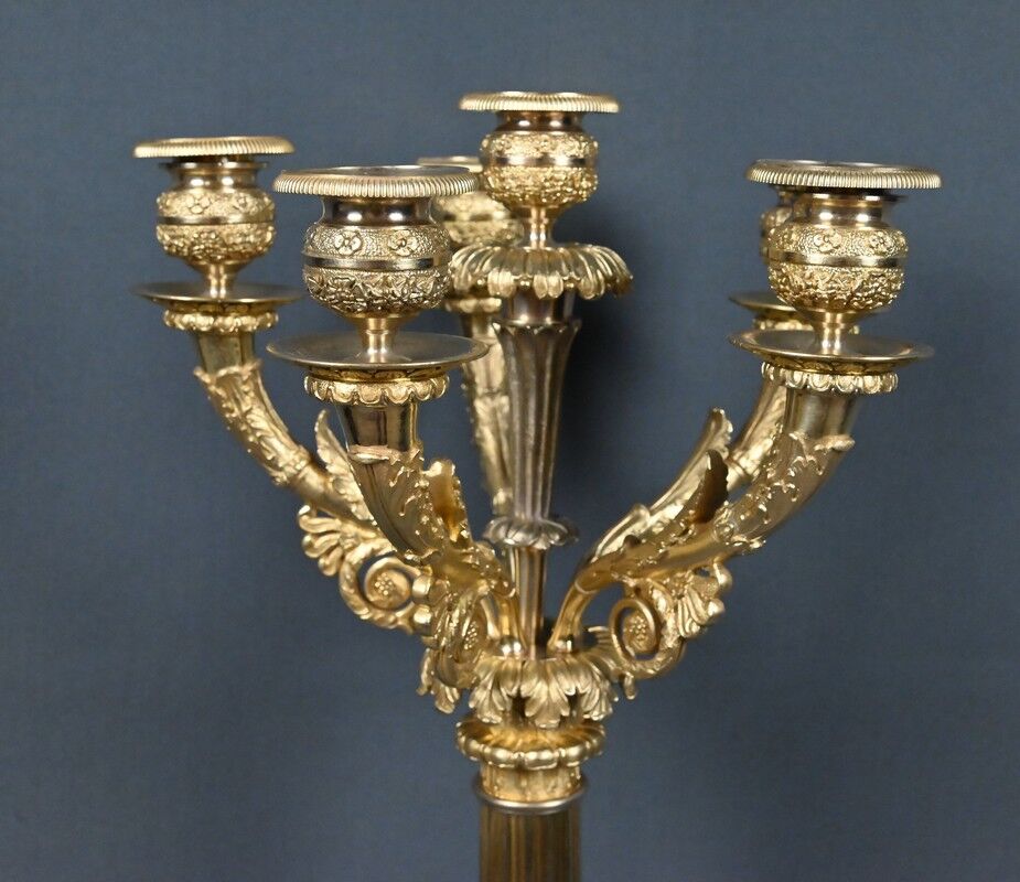 Gilded bronze candelabrum, Restoration period – early 19th century
