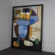 Large-scale “Le Regard” oil painting after Karel Appel, Netherlands, 1990s