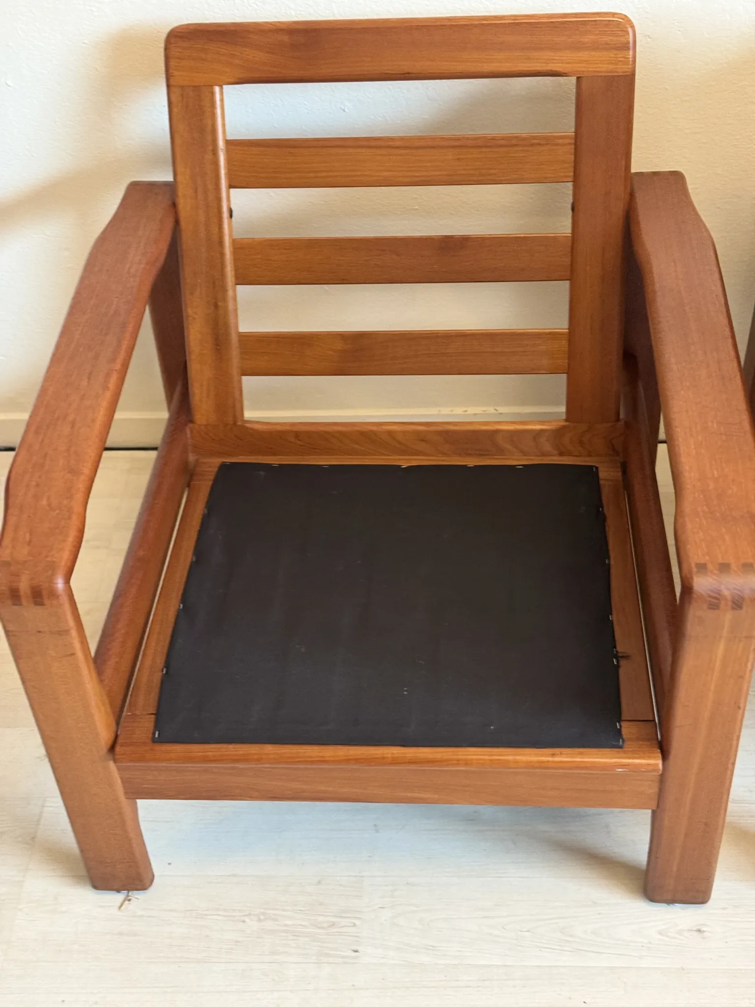 Vintage Danish teak easy chairs