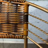 Series of 6 garden armchairs and patio Scoubidou', Italian Vintage Design 1950s