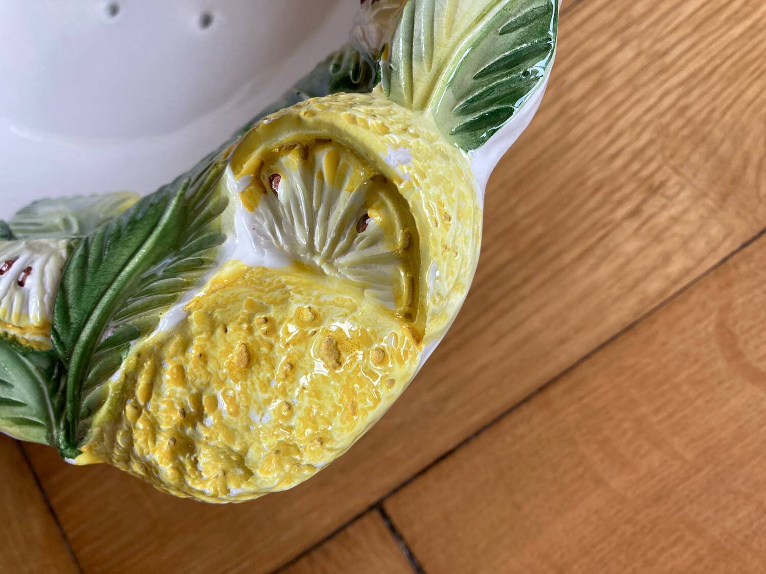 Double lemon slushie fruit bowl Italy