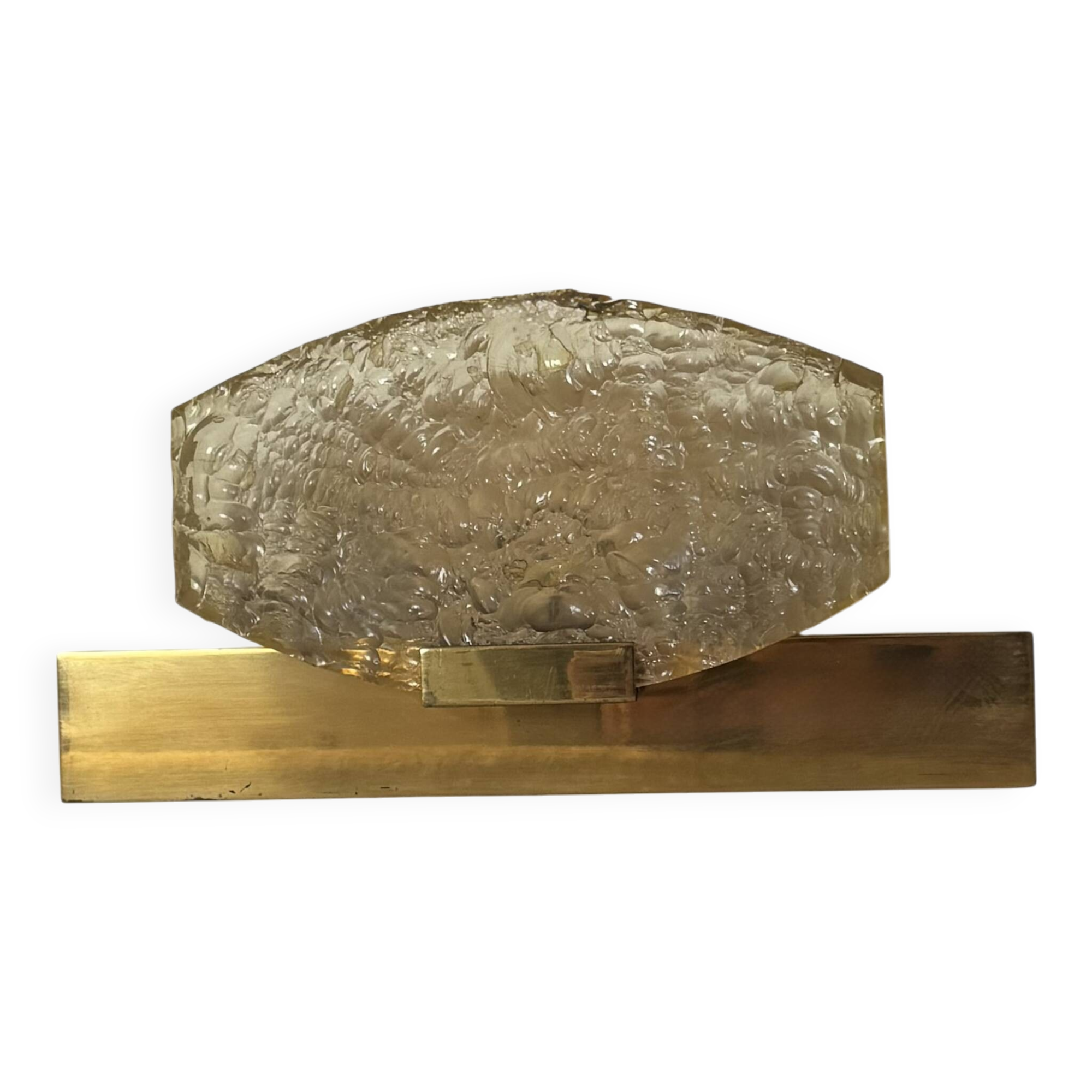 Vintage wall light attributed to Serge Mouille, brass and resin, Dallux France.