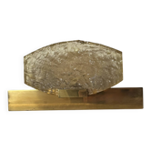 Vintage wall light attributed to Serge Mouille, brass and resin, Dallux France.