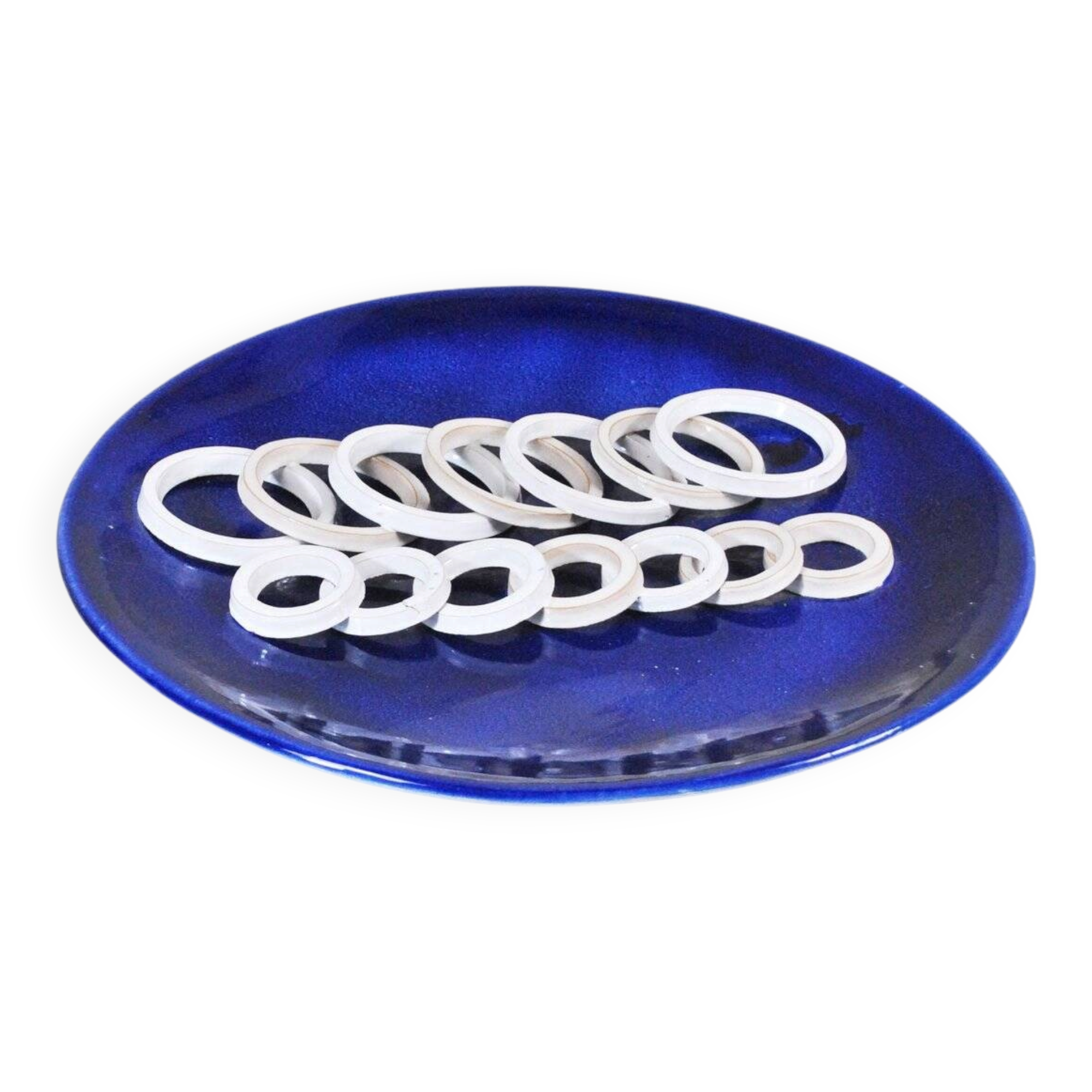 Sculptural ceramic plate by De Pascalis, 1970s