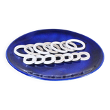 Sculptural ceramic plate by De Pascalis, 1970s