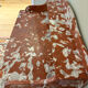 Art Deco console in walnut and marble.