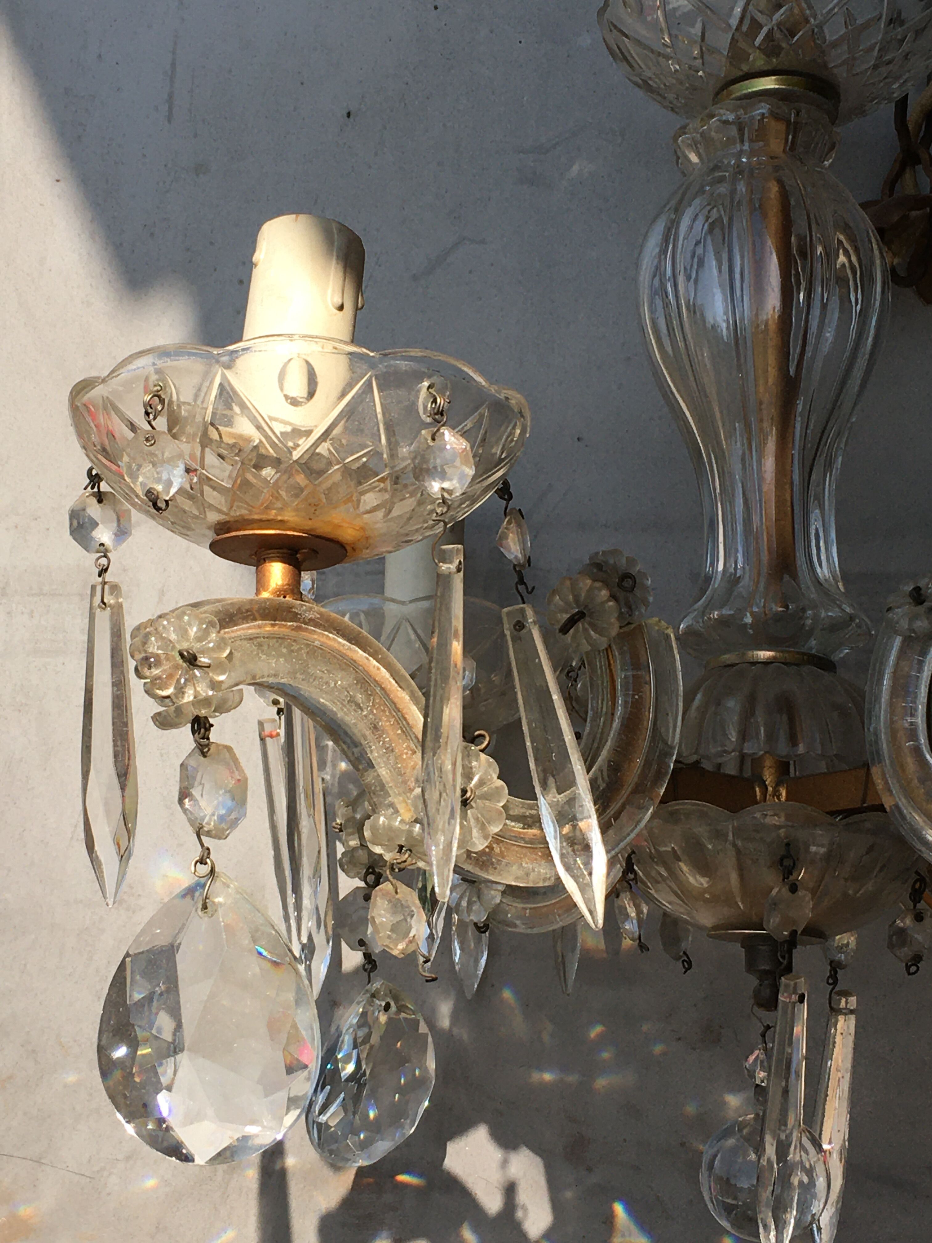 Venetian chandelier 1960 4 fires