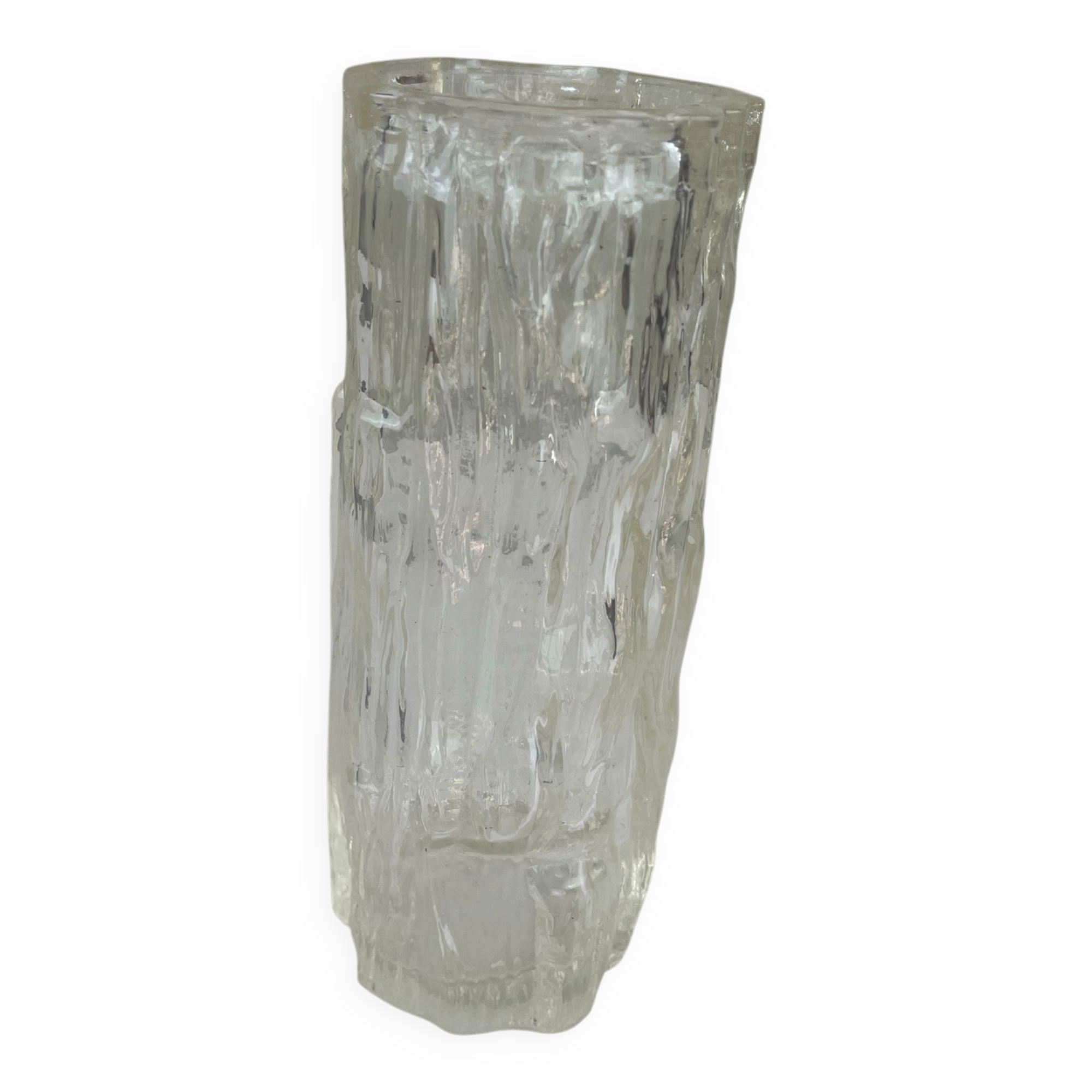 "Glass cascade vase"