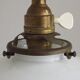 Vintage French Rise & Fall Counterbalance Ceiling Light Opaline Glass Shade