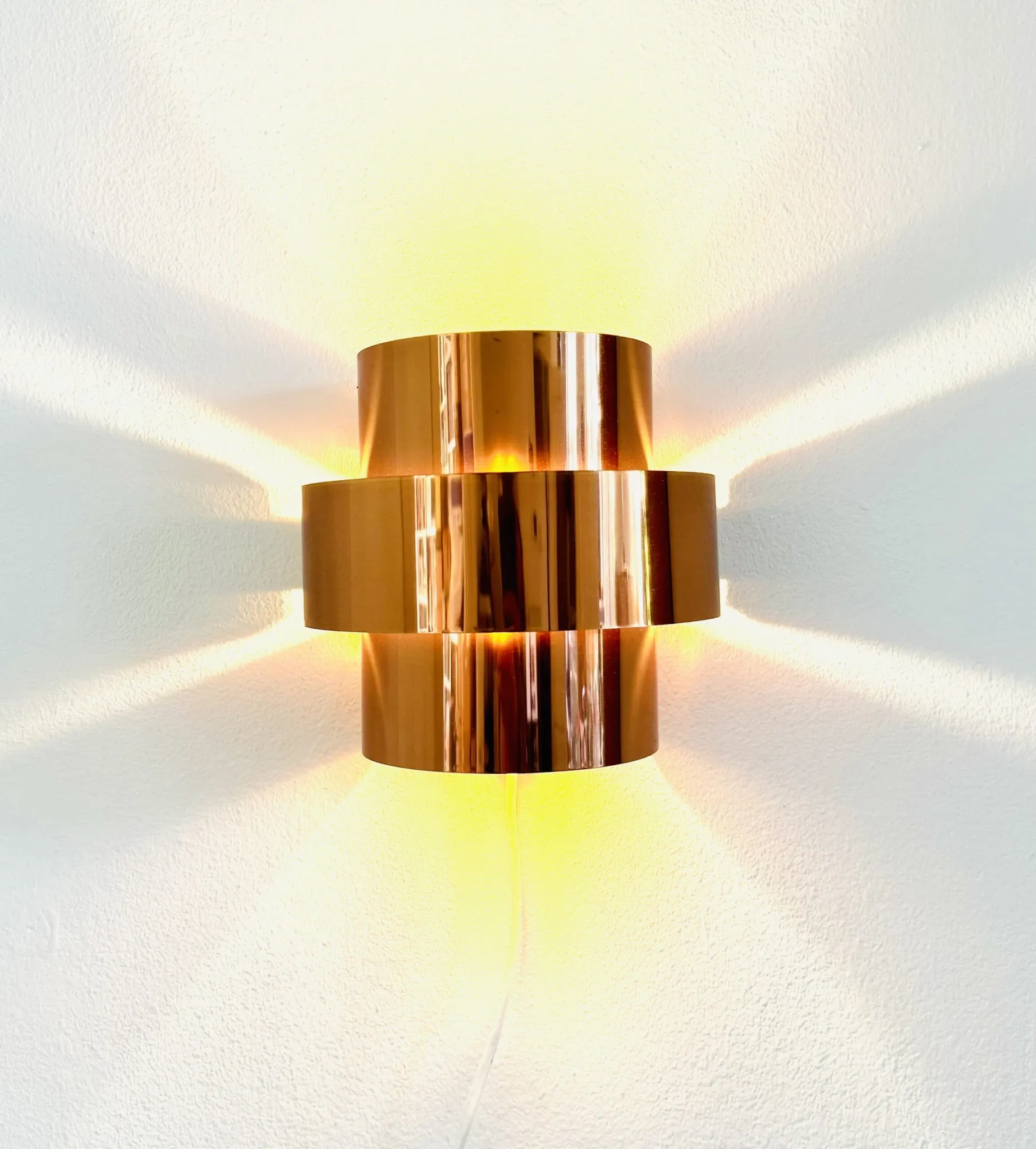 Brass Wall Lamp By Hans-Agne Jakobsson For Markaryd, Sweden, 1960S