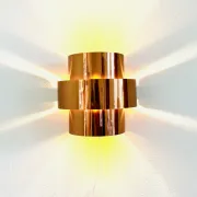 Brass Wall Lamp By Hans-Agne Jakobsson For Markaryd, Sweden, 1960S