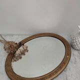 Art Deco oval mirror 46x36 cm