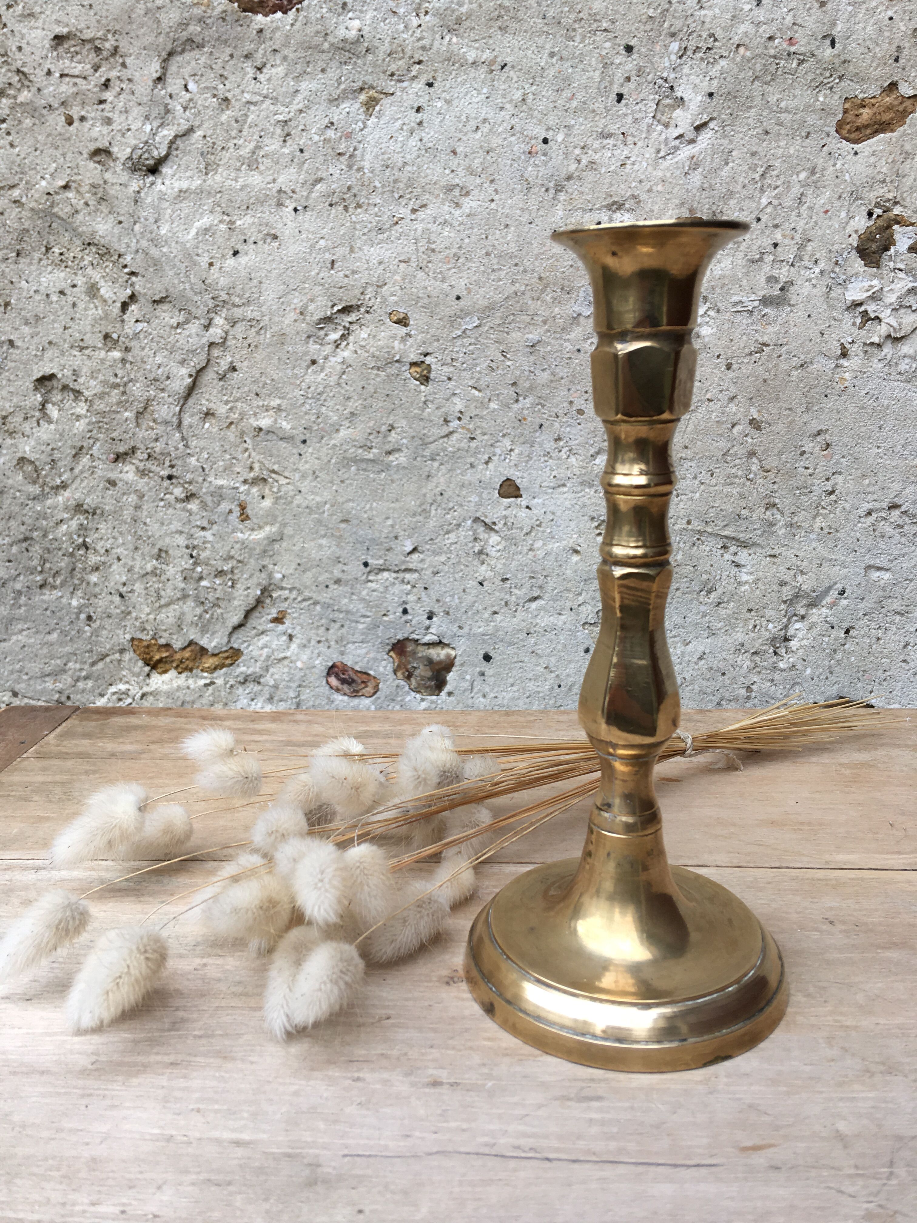 Brass candle holder