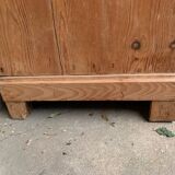 Honey-colored wood sideboard