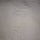 15 white damask towels with mongram