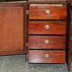 Victorian library mahogany frame embossed leather