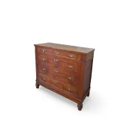 Antique Italian walnut chest of drawers dating to the late 19th centur