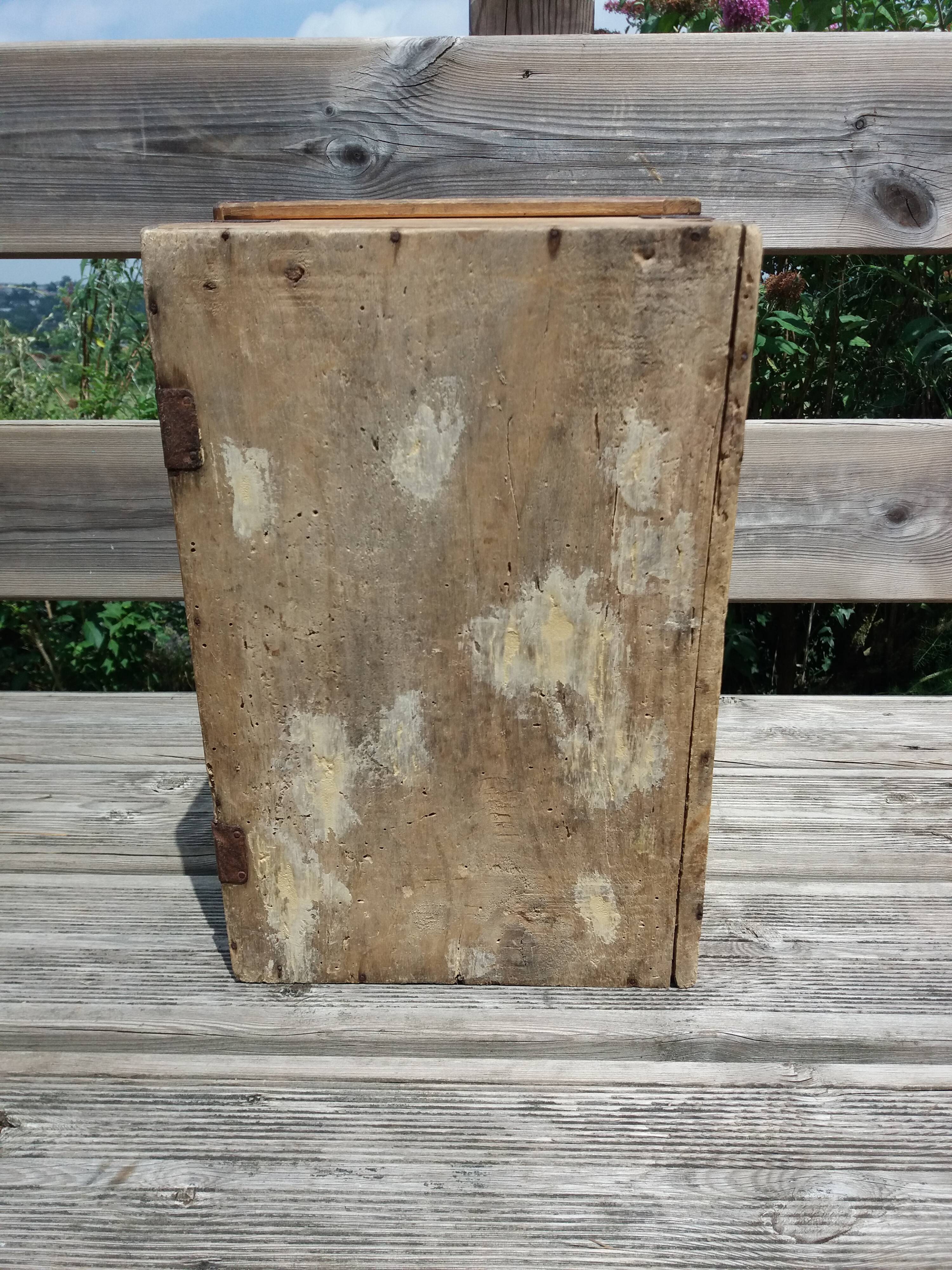 Old wooden box chest