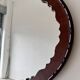 Antique Oval Mahogany Wall Mirror