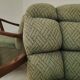 Paire de fauteuils Halabala vert par Druzba Bratislava B-609 année 59