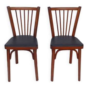 Pair of Baumann bistro chairs no. 12
