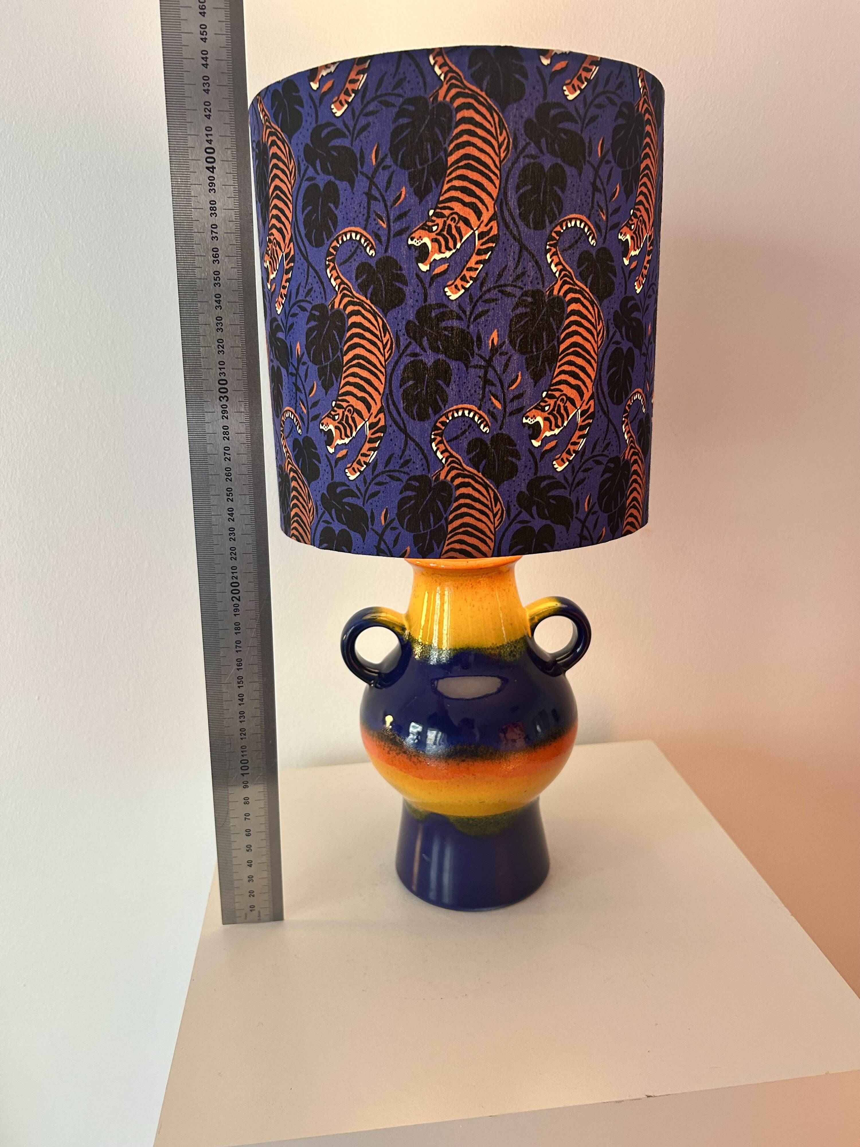 Upcycled table lamp made from an original Dümler & Breiden Pop Art vase.