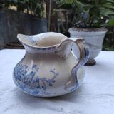 Creil and Montereau iron earthenware jug