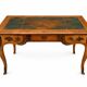 French flat desk in Louis XV style and bronze