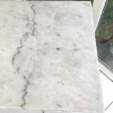 Marble and cast iron bistro table