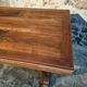 French vintage table in solid oak, Arts & Crafts style, 1930s–1940s.