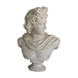 Plaster bust in the antique Apollo of the Belvedere, 70 cm