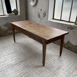 Farmhouse table in oak and walnut 2m