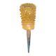 Pair of clear Murano glass wall sconces in the Barovier Art Deco style. Rostrato