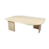 Mid-Century Italian Travertine Coffee Table, 1980s