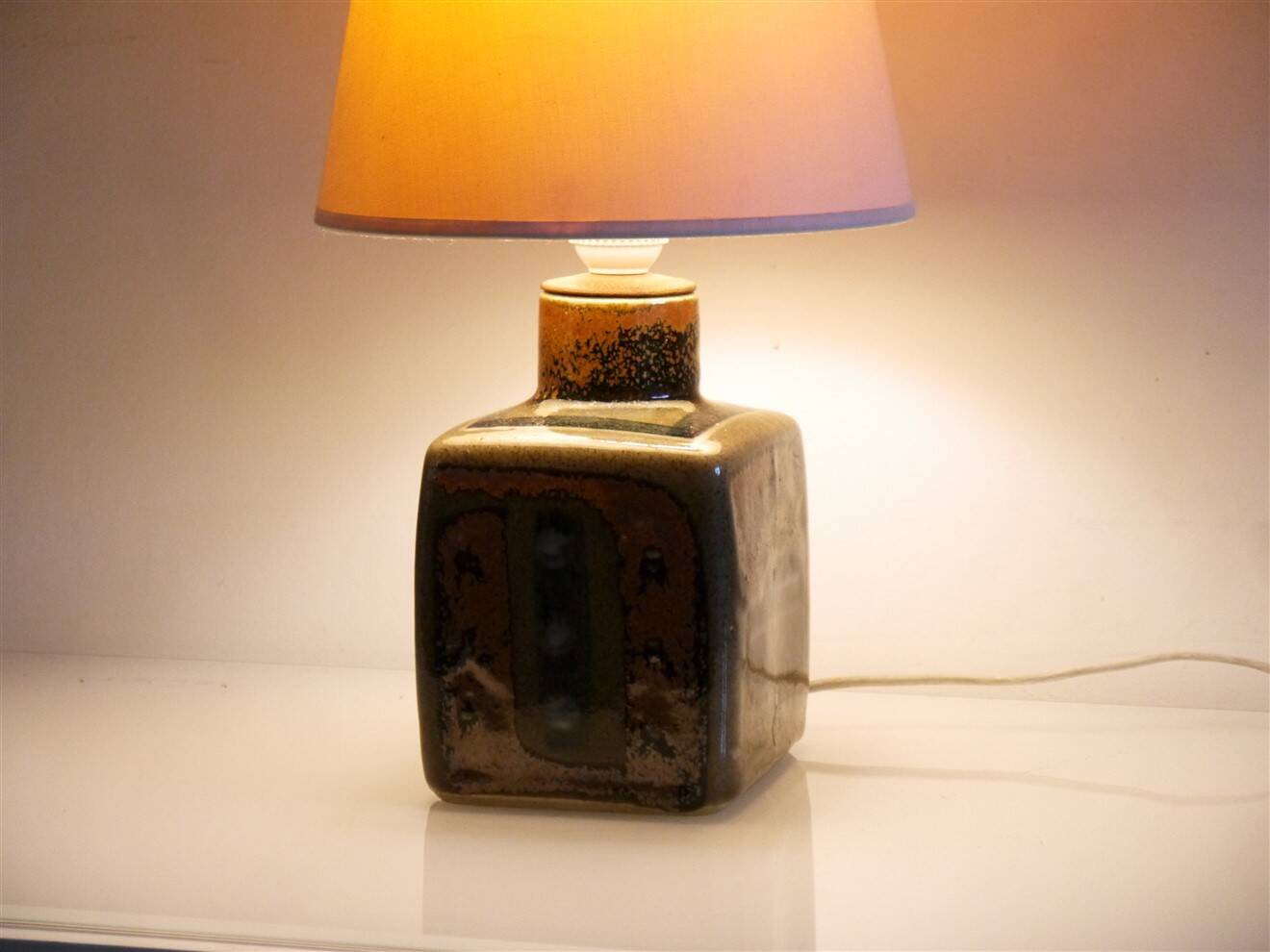 Ceramic lamp by Carl Harry Stalhane, Sweden 1960