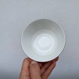 Pair of Limoges porcelain cups with gold trim