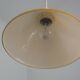 French Vintage Retro Ceiling Light With Round Mustard Yellow Glass Shade