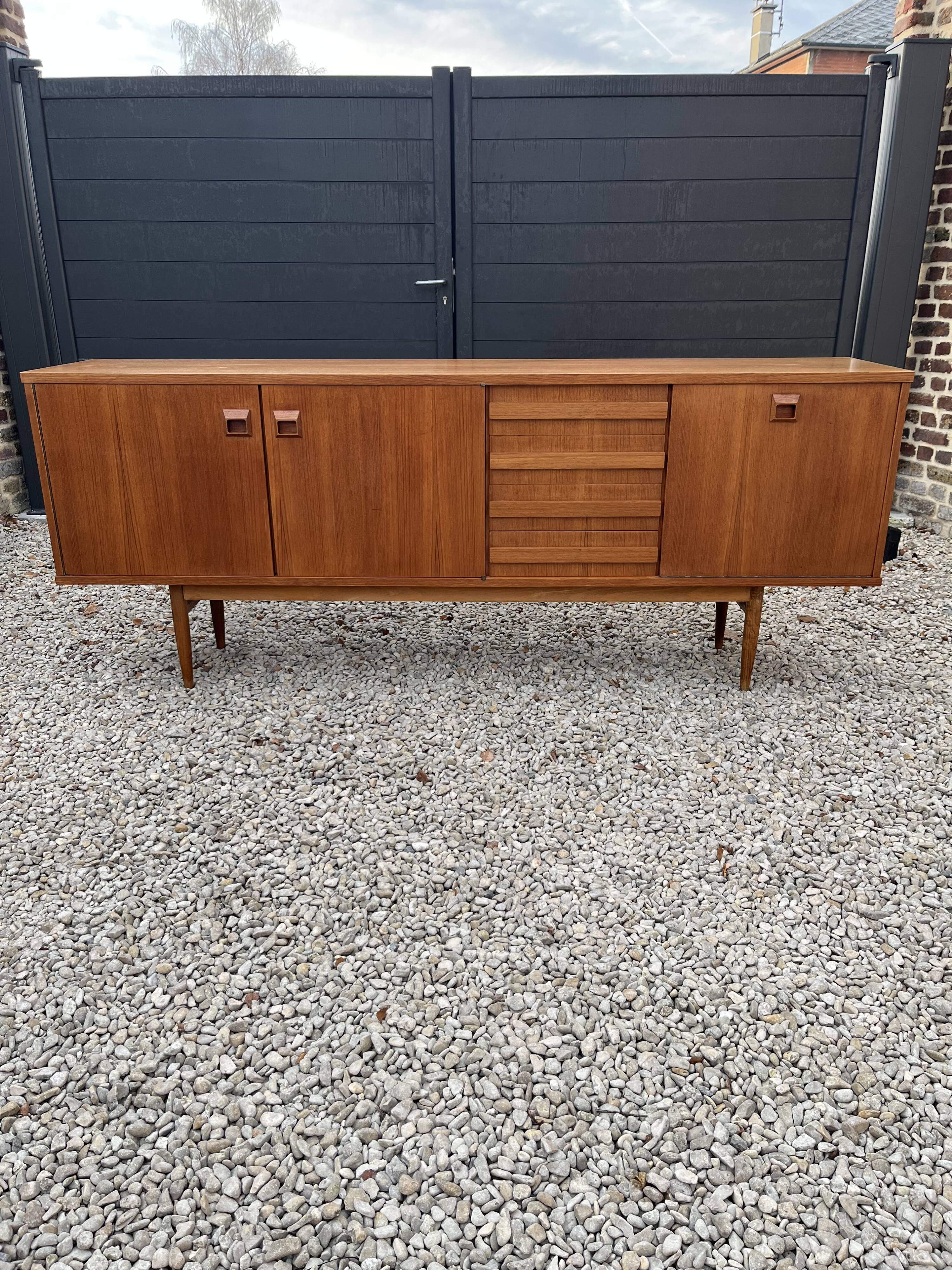 Scandinavian teak row