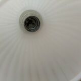 Pair brass and glass chandeliers