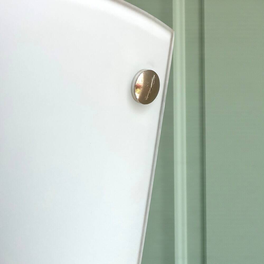 White  glass conical wall sconce lamp