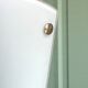 White  glass conical wall sconce lamp