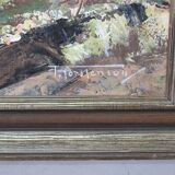 Torsten Torstenson (1901-1974), Swedish Modern Painting, 1950s, Oil on Canvas, Framed