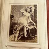 Collection of 39 photographs of singers, actresses, and gymnasts between 1870 and 1880.