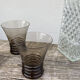 Lot de 3 verres en cristal vintage